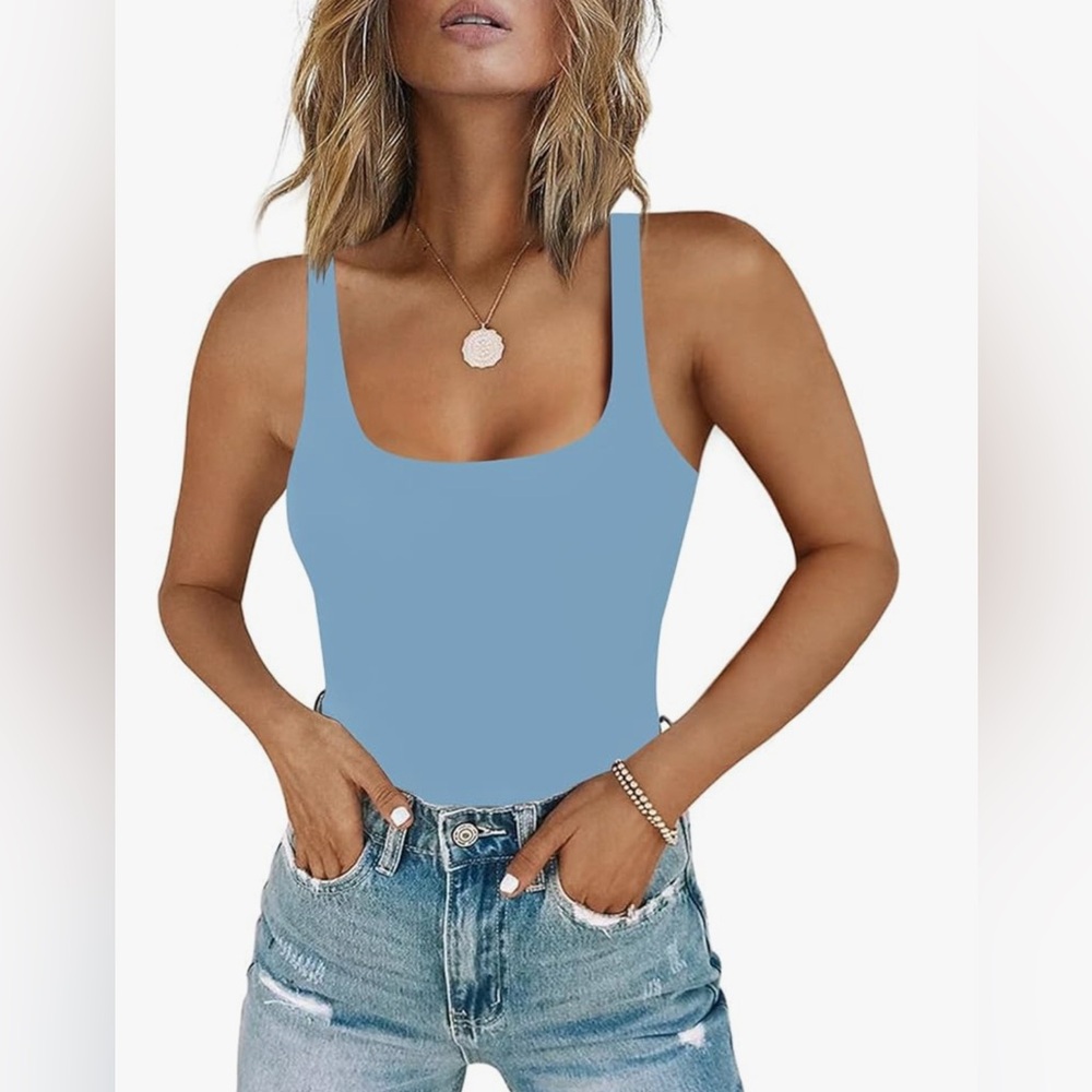NWT ReoRia Women's Blue Bodysuit
